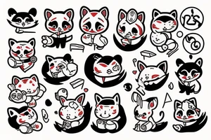 Retsuko cute and rage tattoo idea