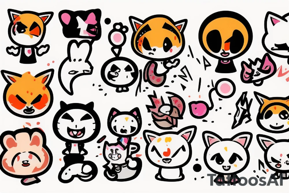 Aggretsuko cute and rage tattoo idea