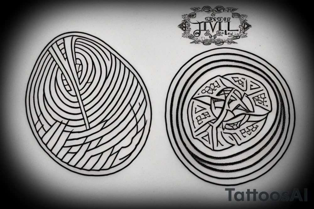 anvil in circle graphics sketch tattoo idea