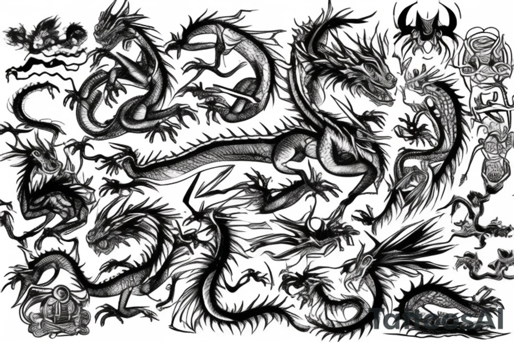 Dragon tattoo idea