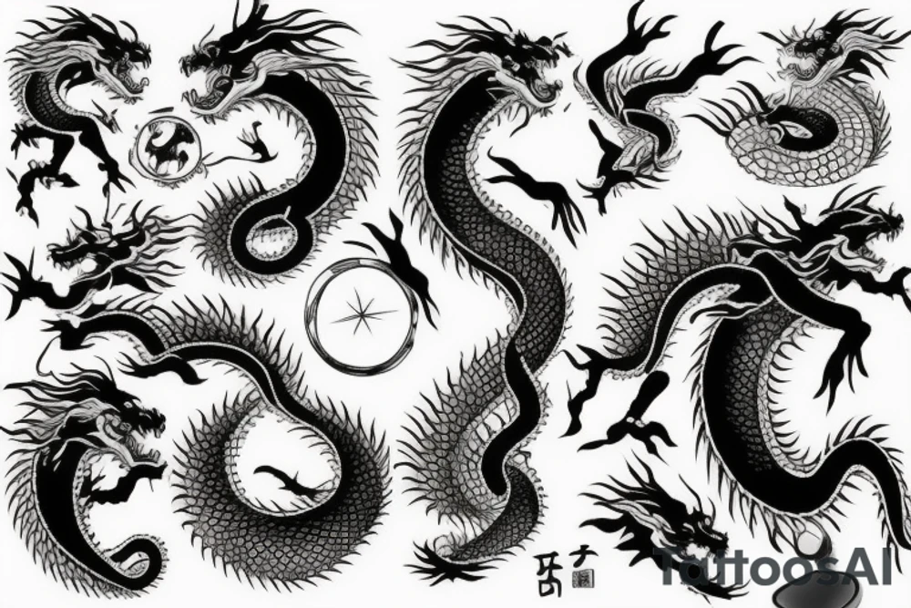 Japanese dragon tattoo idea
