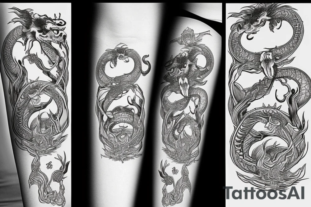 Japanese dragon tattoo idea