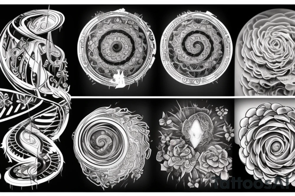 spiral downloads symbolizing the process of restoration, rebirth, rebirth, rebirth, reproduction, rebirth, restoration, galvanization, rebirth, rebirth, return to life, resurrection tattoo idea