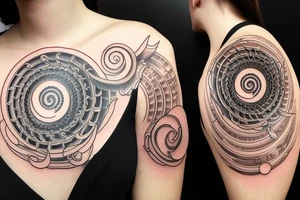 spiral downloads symbolizing the process of restoration, rebirth, rebirth, rebirth, reproduction, rebirth, restoration, galvanization, rebirth, rebirth, return to life, resurrection tattoo idea