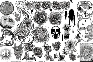 A tattoo design that resembles working on mind and body tattoo idea