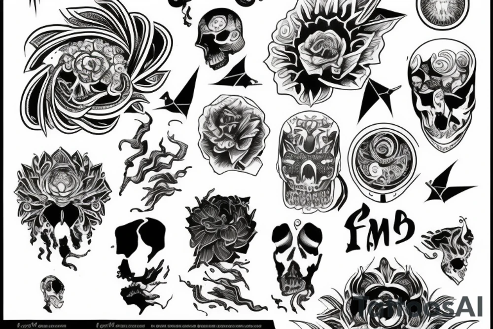 A tattoo design that resembles working on mind and body tattoo idea