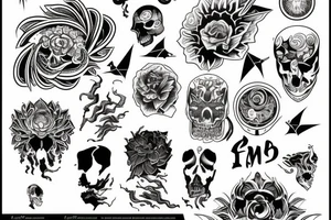 A tattoo design that resembles working on mind and body tattoo idea