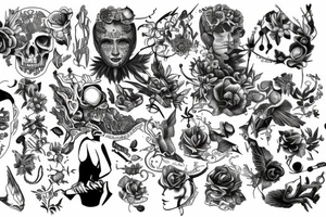 A tattoo design that resembles working on mind and body tattoo idea