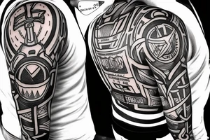 Ironman triathlon logo combined with Tor Des Geants tattoo idea