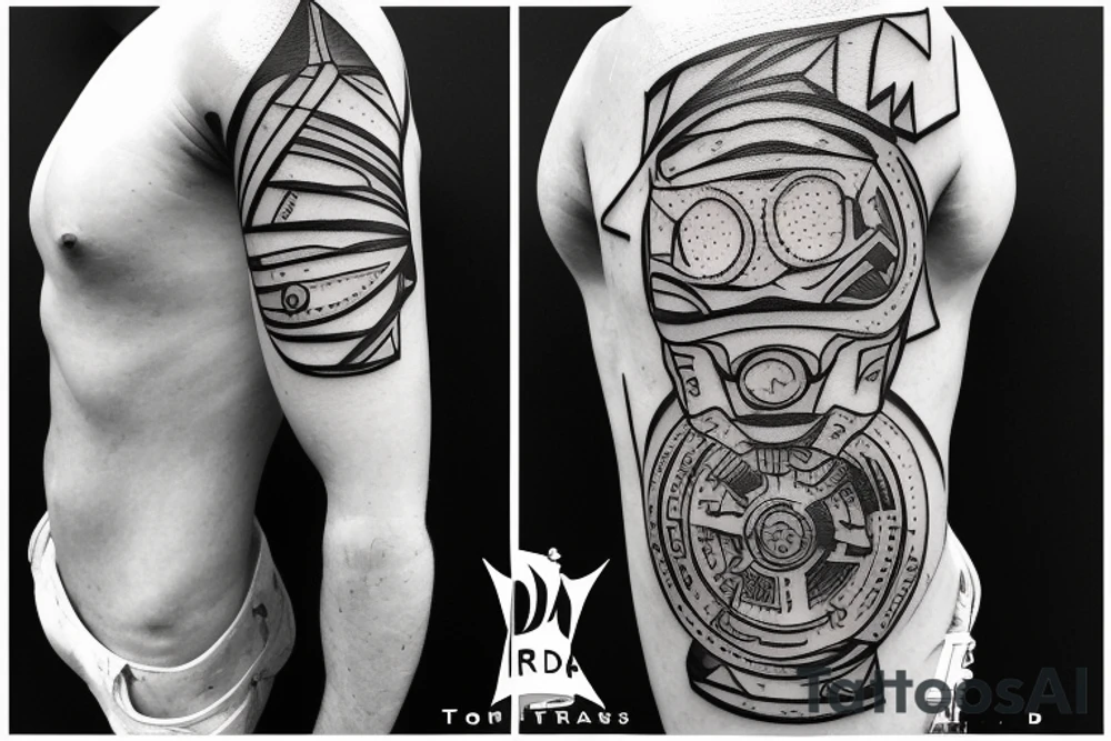 Ironman triathlon logo combined with Tor Des Geants tattoo idea
