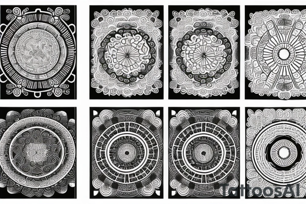 Chinese half Mandala tattoo idea