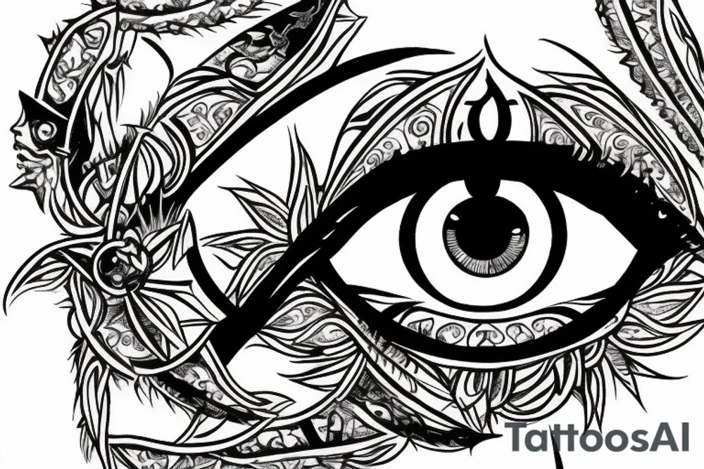 illuminati eye tattoo idea