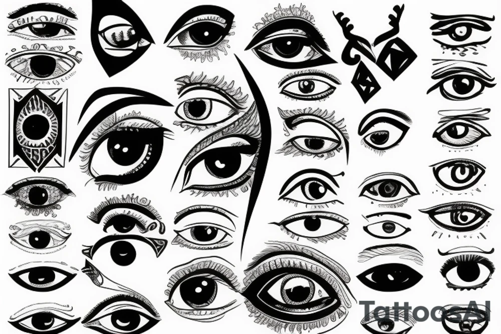 illuminati eye tattoo idea