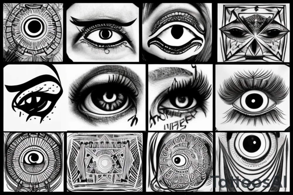 illuminati eye tattoo idea