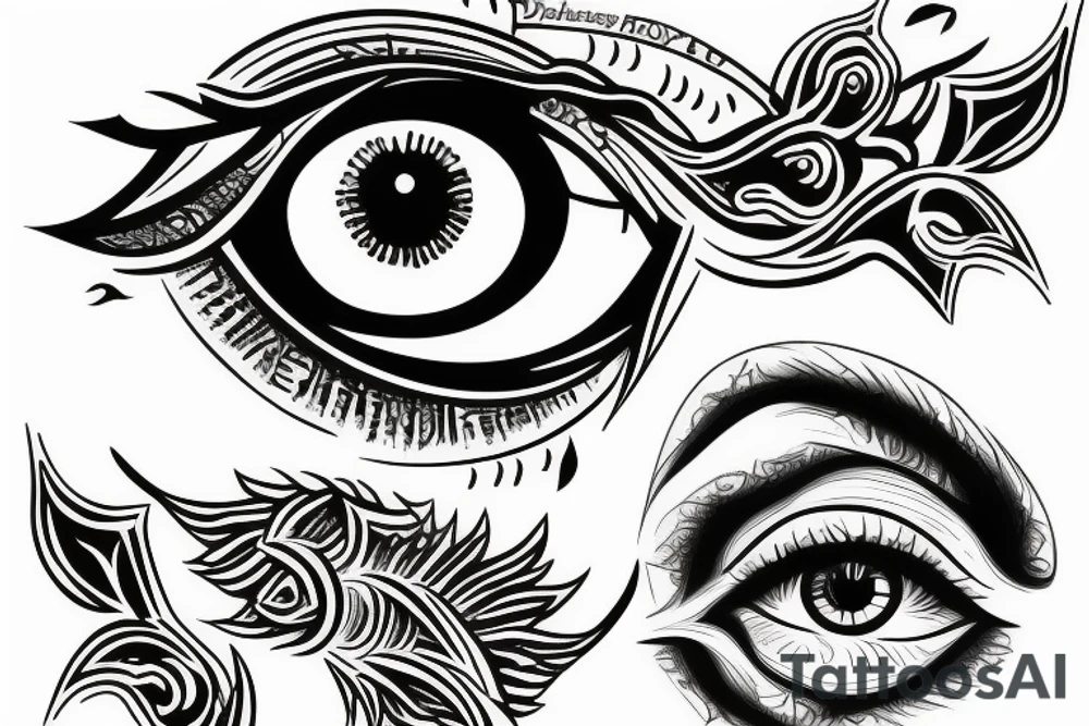 illuminati eye tattoo idea