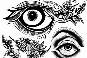 illuminati eye tattoo idea