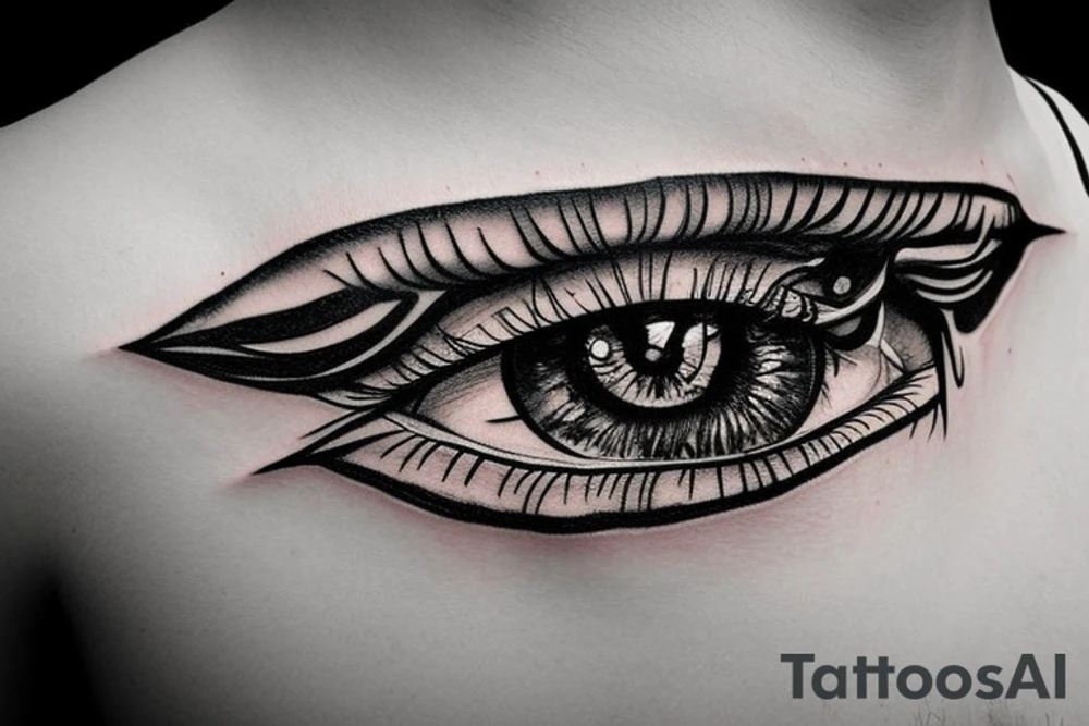 illuminati eye tattoo idea