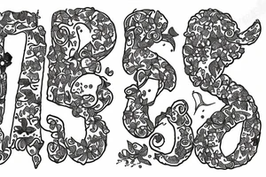 letters B U M tattoo idea