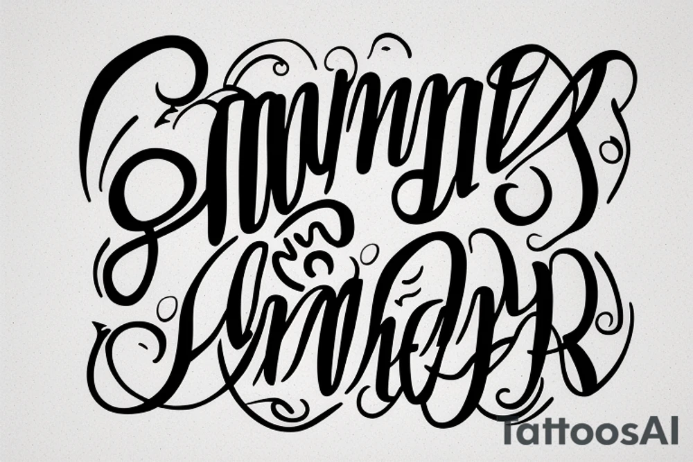 name, family, daughters, infiniti, love, male tattoo, hearth tattoo idea