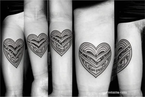 name, family, daughters, infiniti, love, male tattoo, hearth tattoo idea