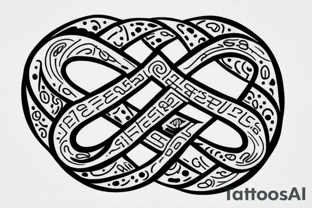Infinity sign with the name Grace tattoo idea