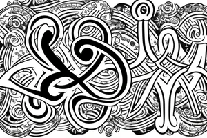 Infinity sign with the name Grace tattoo idea
