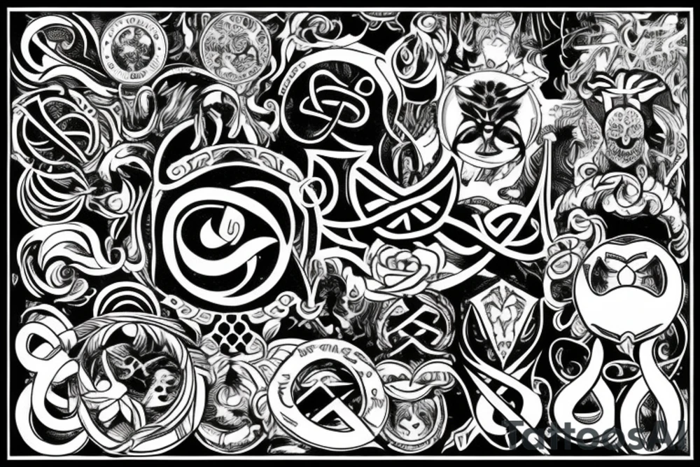 Infinity sign Grace tattoo idea