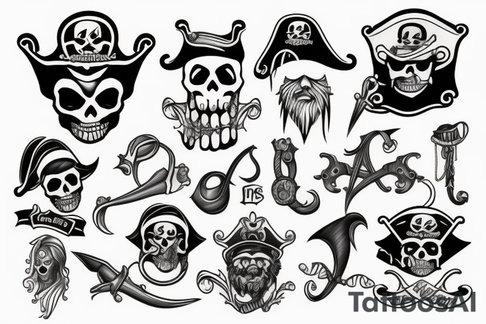 Pirate hook tattoo idea