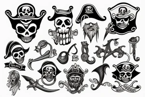 Pirate hook tattoo idea