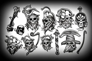 Pirate hook tattoo idea