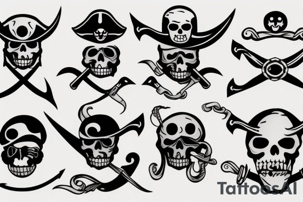 Pirate hook tattoo idea