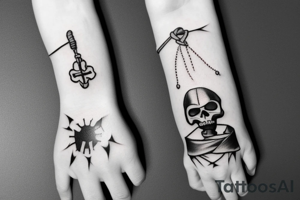 Pirates hand hook tattoo idea