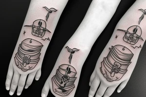 Pirates hand hook tattoo idea