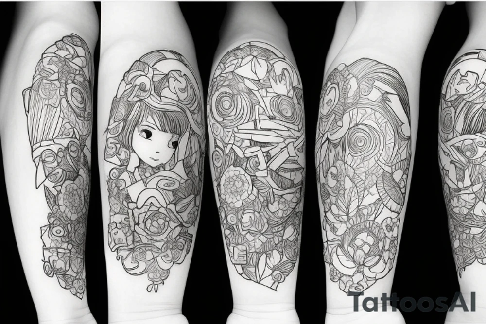 soft girlie tattoo idea