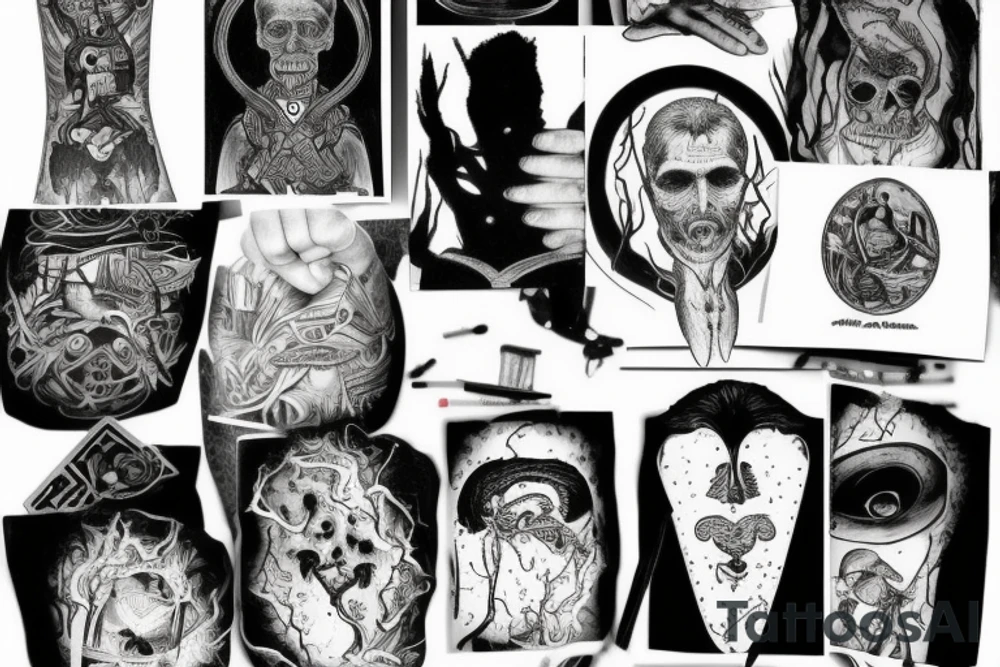 A man cannot become a hero until he can see the root of his own downfall tattoo idea