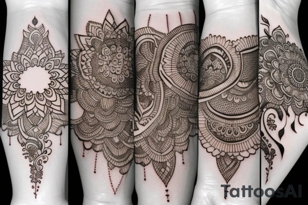 Henna girlie tattoo idea