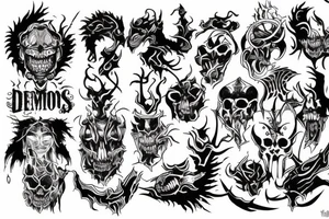 You cant defeat the demons you enjoy playing with tattoo idea