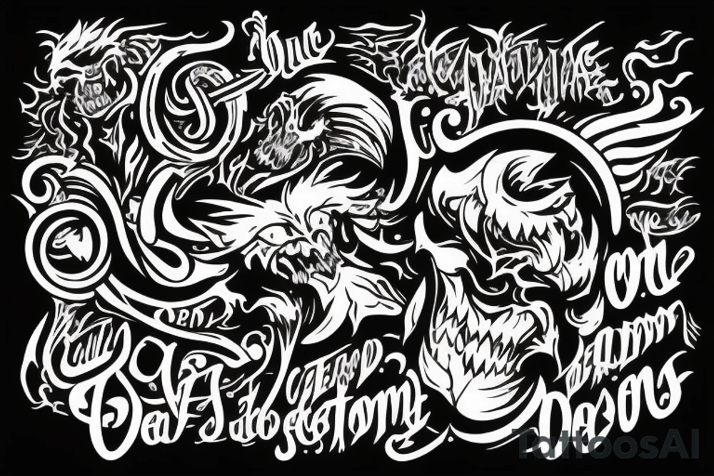 You cant defeat the demons you enjoy playing with tattoo idea
