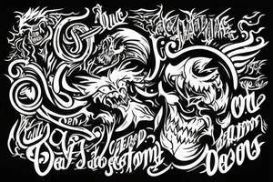 You cant defeat the demons you enjoy playing with tattoo idea