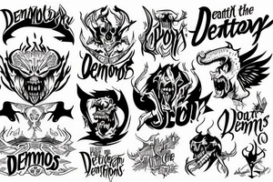 You cant defeat the demons you enjoy playing with tattoo idea