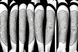 Soft edges girlie pattern tattoo idea