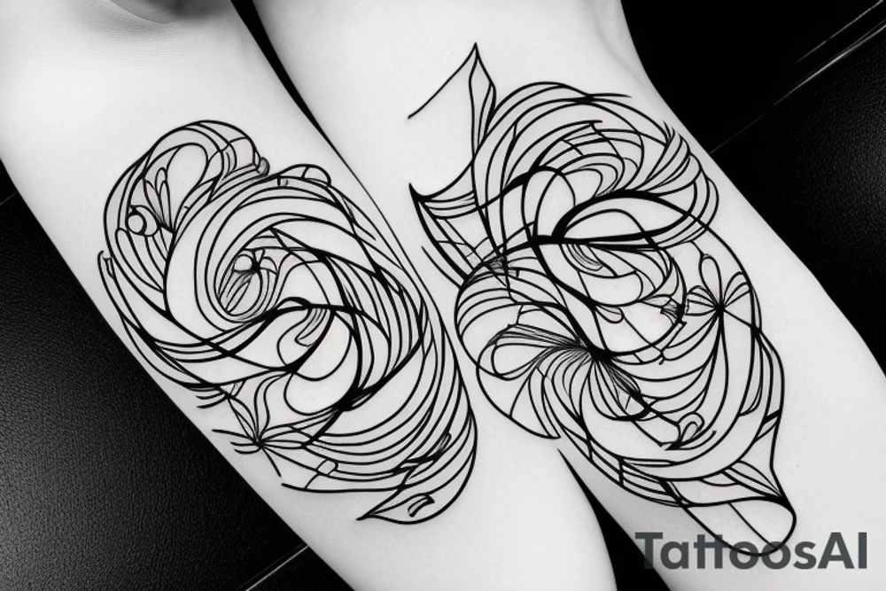 Soft edges girlie pattern tattoo idea