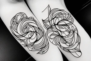 Soft edges girlie pattern tattoo idea