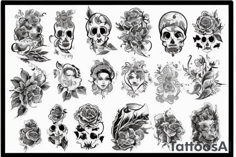 Нечеловеческий ГЛАЗ в обрамлении чёрно белых узоров tattoo idea