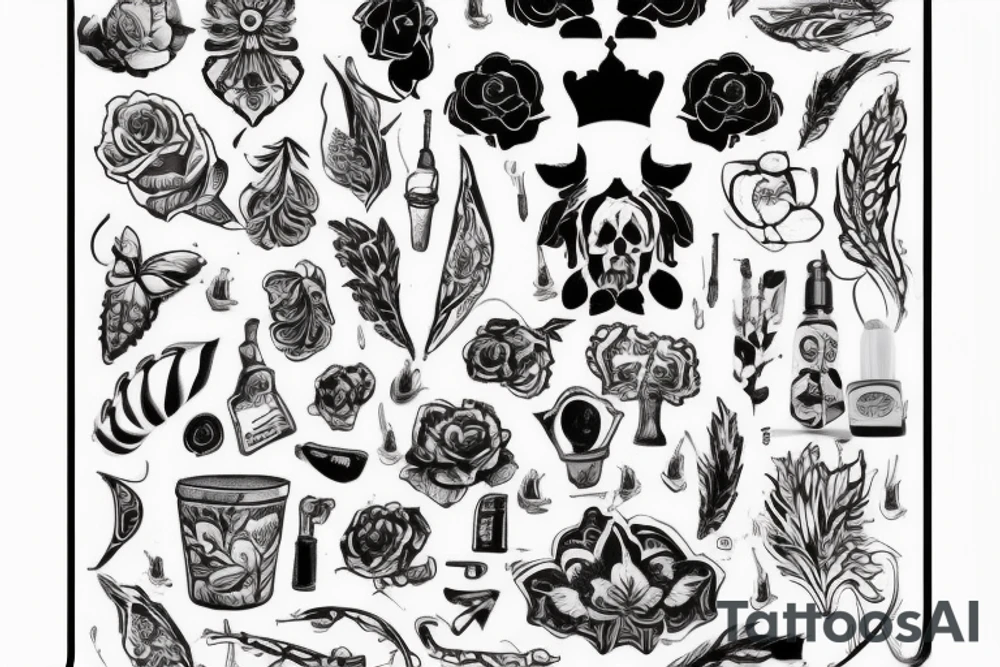 Нечеловеческий ГЛАЗ в обрамлении чёрно белых узоров tattoo idea