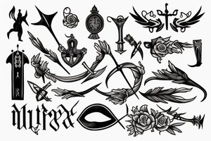 historically accurate medieval tattoo for woman tattoo idea