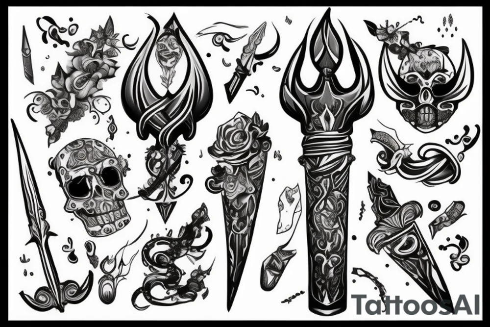 a dagger that is in you tattoo idea