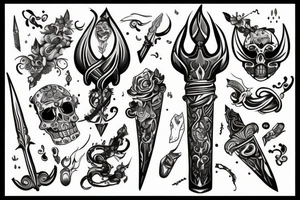 a dagger that is in you tattoo idea