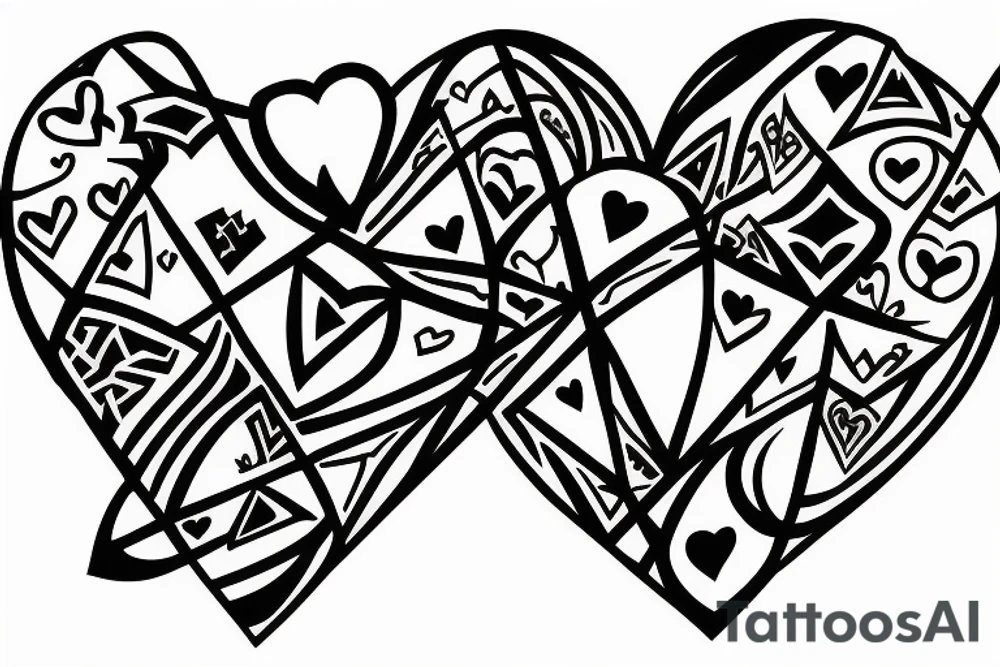 Divorce, broken heart, new life tattoo idea