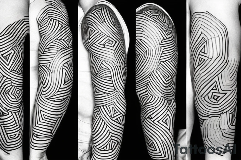White line work on black, geometric design tattoo idea White line work on black, geometric design tattoo idea
